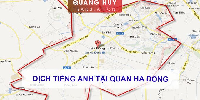 Dịch tiếng anh Quận Hà Đông, Hà Nội