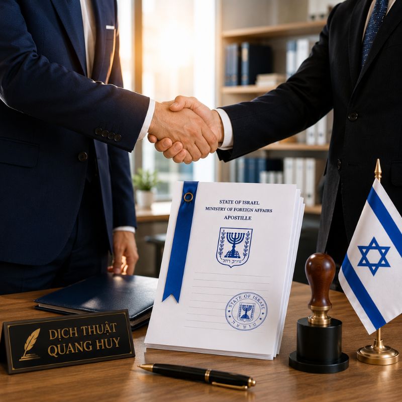 Hợp pháp hoá lãnh sự Israel trọn gói