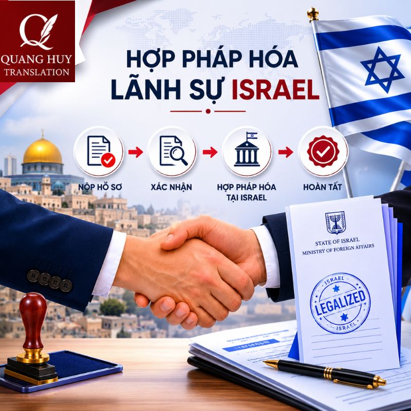 Hợp pháp hoá lãnh sự Israel trọn gói