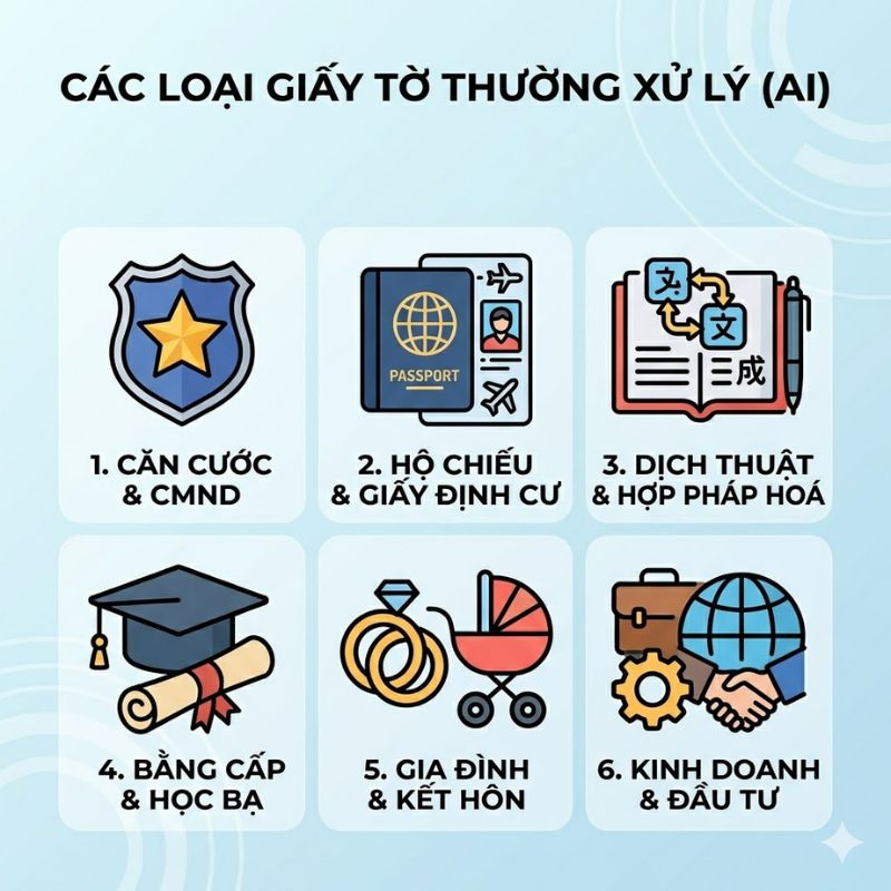 Dịch vụ hợp pháp hoá lãnh sự cho hồ sơ cá nhân và doanh nghiệp