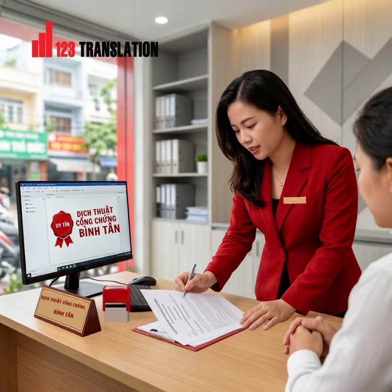 Dịch thuật công chứng Bình Tân