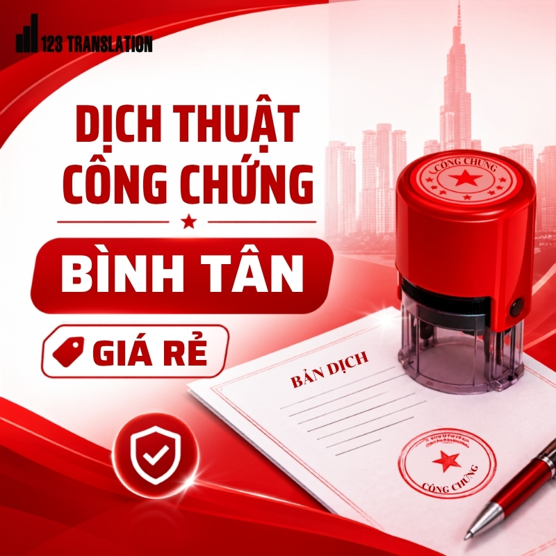 Dịch thuật công chứng Bình Tân