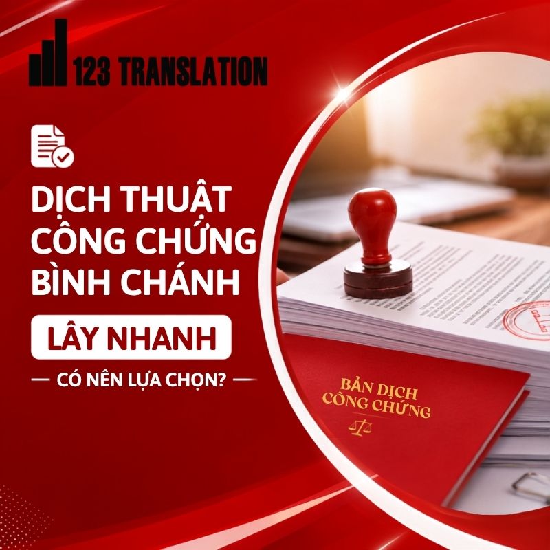 Dịch thuật công chứng Bình Chánh