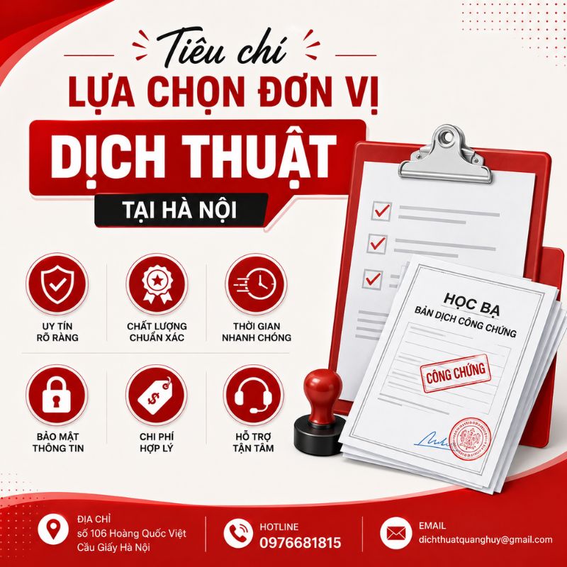 Lựa chọn dịch thuật công chứng học bạ giá rẻ tại Hà Nội giúp bạn hoàn thiện giấy tờ học tập thuận tiện và tiết kiệm thời gian.