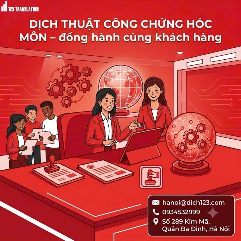 Dịch thuật công chứng Hóc Môn 2026