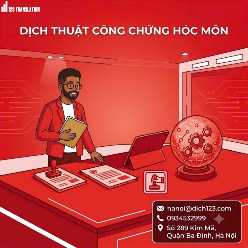 Dịch thuật công chứng Hóc Môn 2026