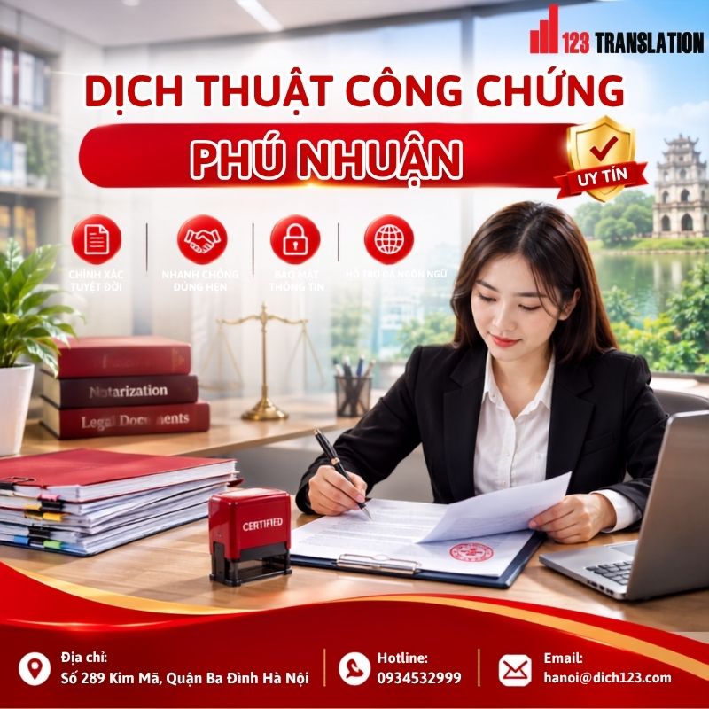 Dịch thuật công chứng Phú Nhuận 2026