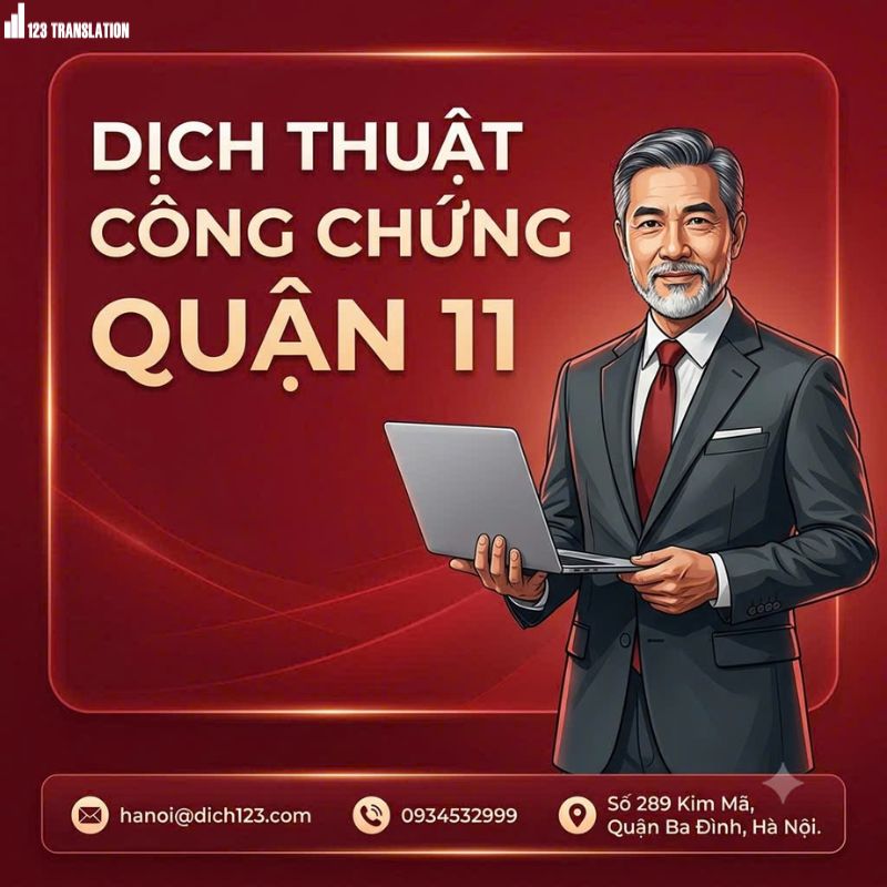 Dịch thuật công chứng quận 11