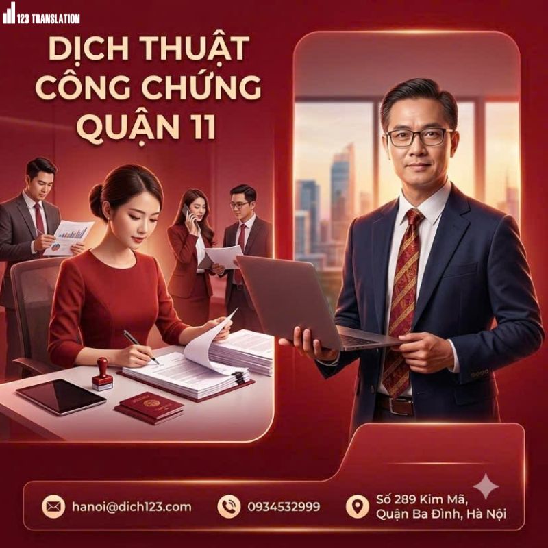 Dịch thuật công chứng quận 11
