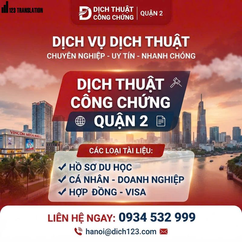 Dịch thuật công chứng Quận 2
