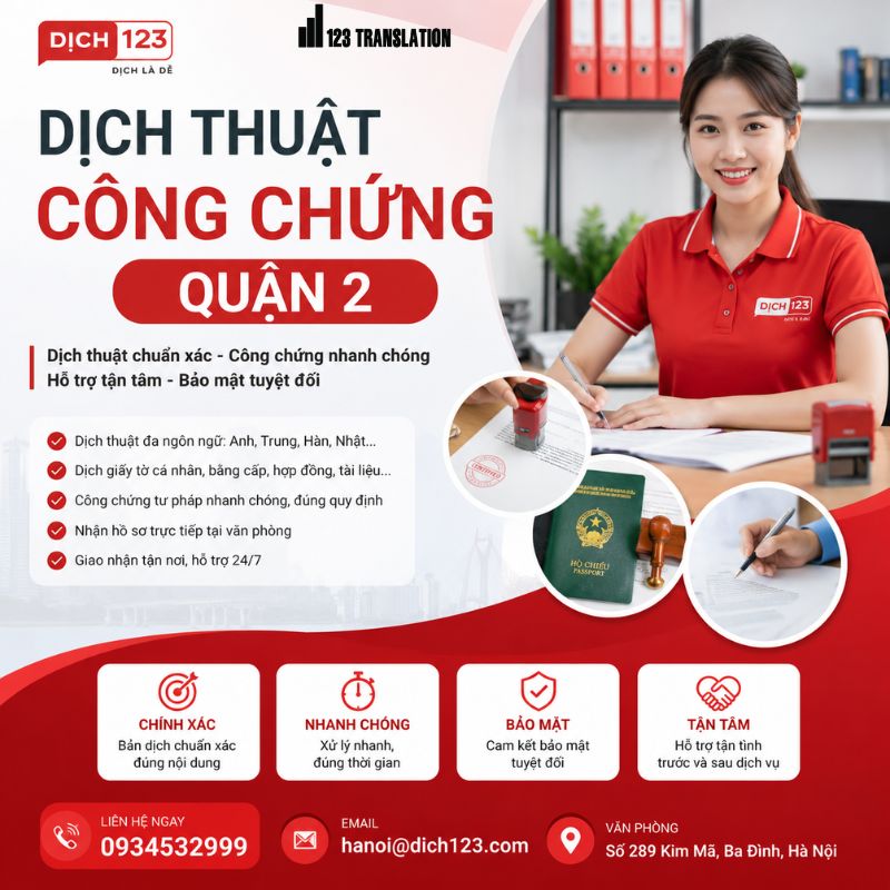 Dịch thuật công chứng Quận 2