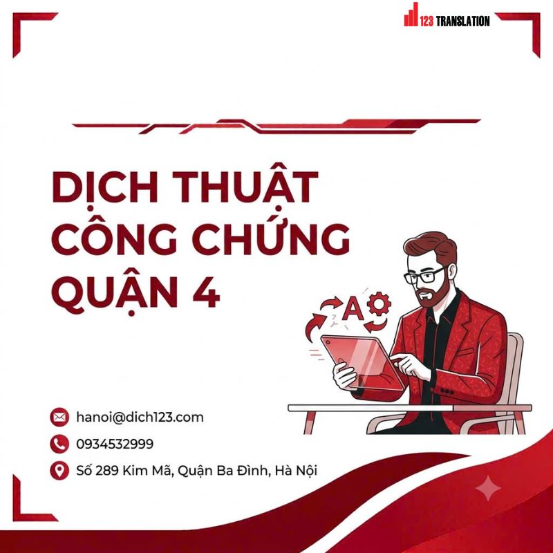 Dịch thuật công chứng quận 4