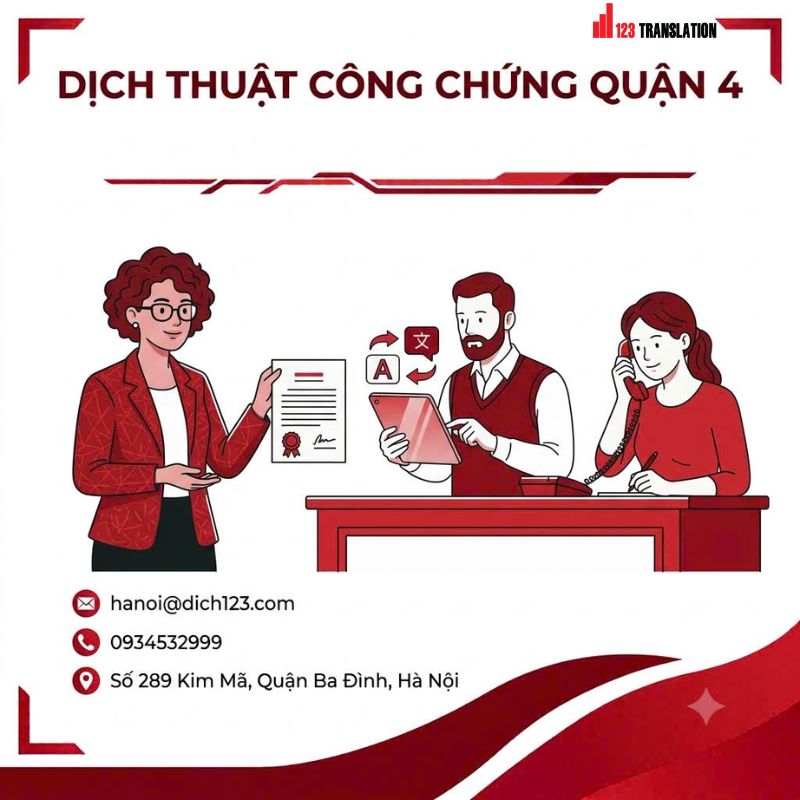 Dịch thuật công chứng quận 4