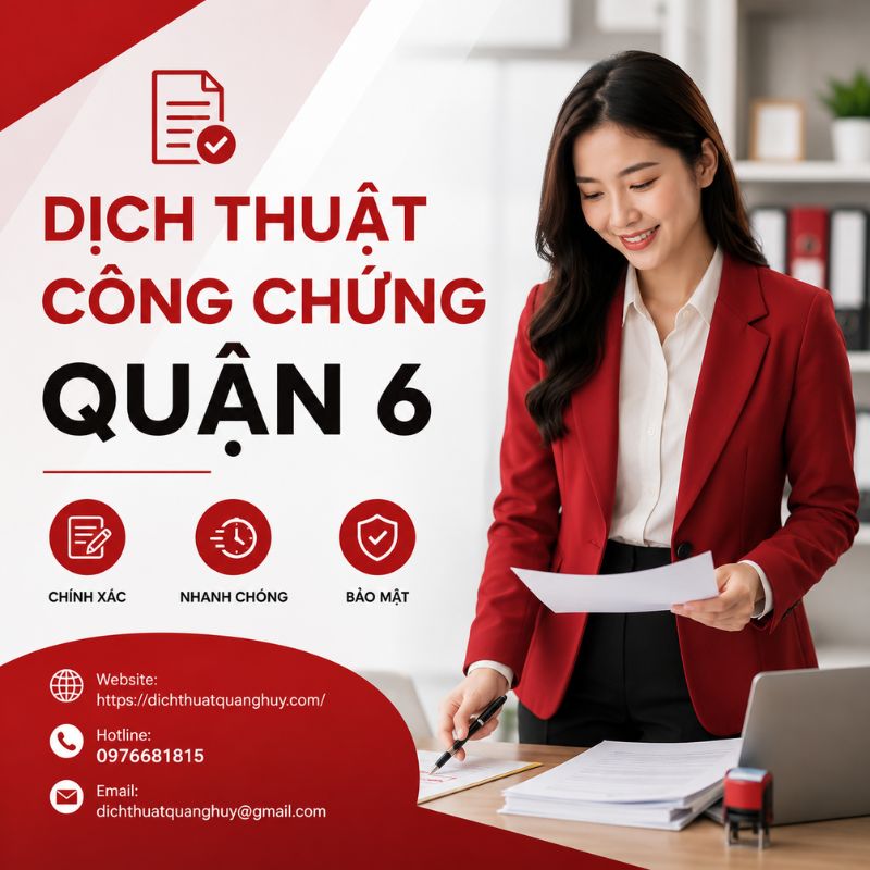 Dịch thuật công chứng Quận 6