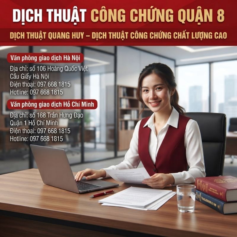 Dịch thuật công chứng Quận 8