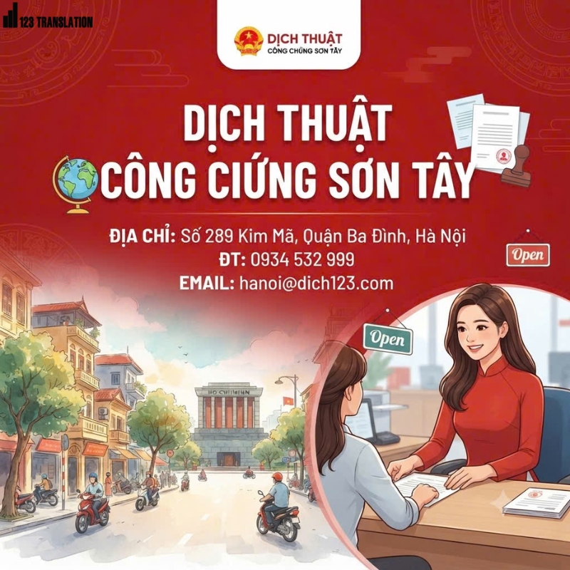 Dịch thuật công chứng Sơn Tây