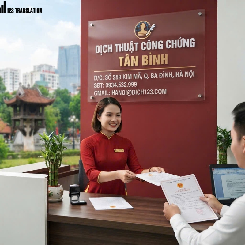 Dịch thuật công chứng Tân Bình 