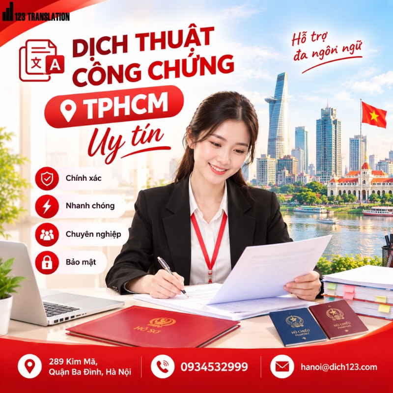 Dịch thuật công chứng TPHCM uy tín