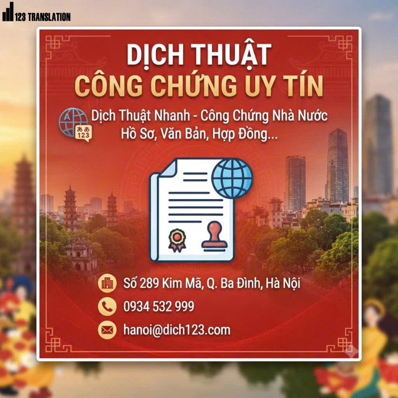 Dịch thuật công chứng TPHCM uy tín
