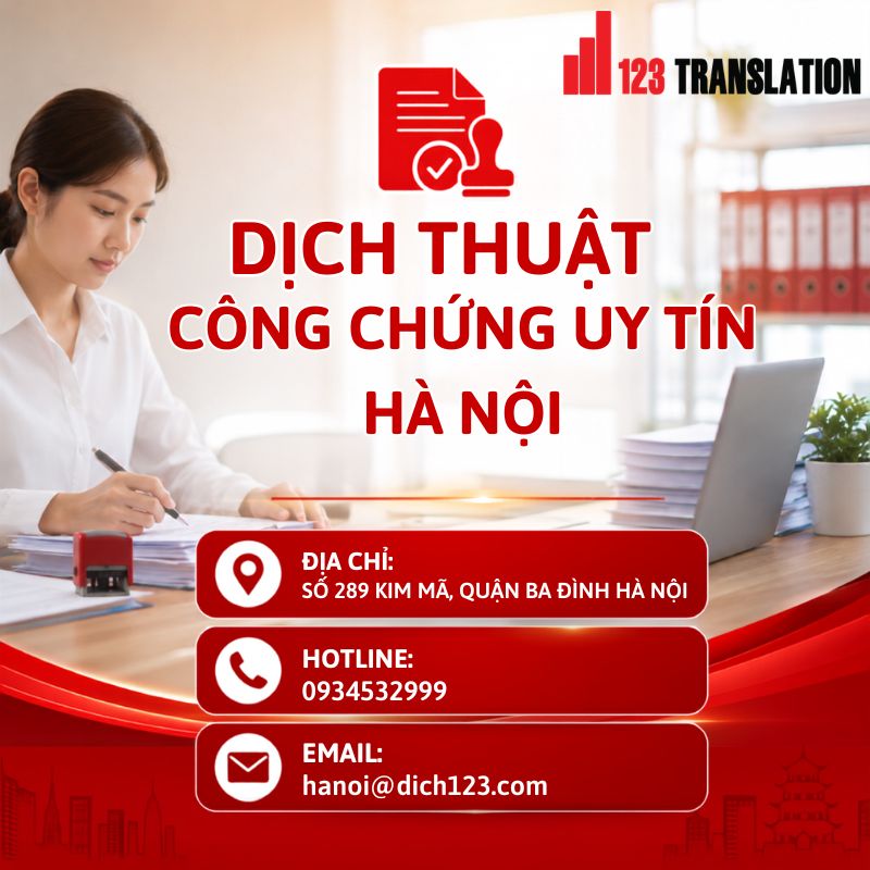 Dịch thuật công chứng uy tín Hà Nội 2026